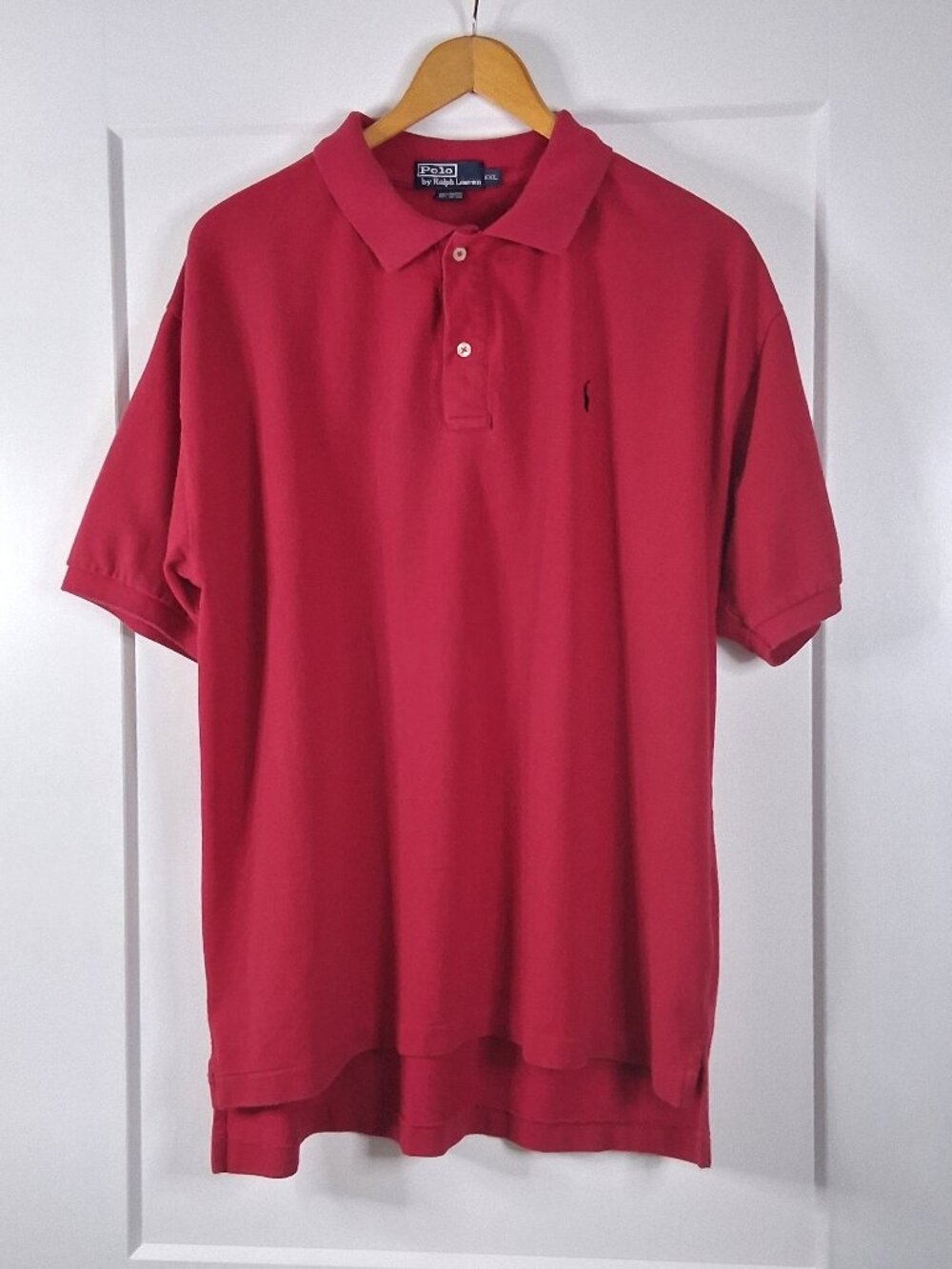 Polo Ralph Lauren Polo Shirt Men's XXL Red 100% Cotton Short Sleeve